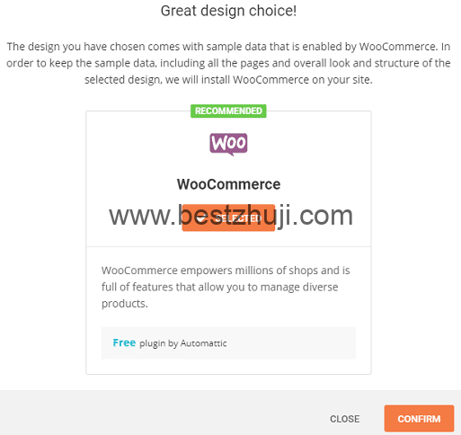 安装 WooCommerce 插件