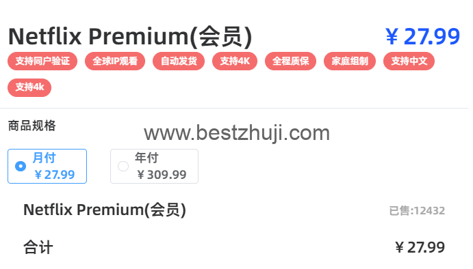 飞行派奈飞价格