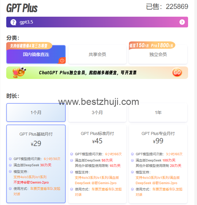银河ChatGPT价格