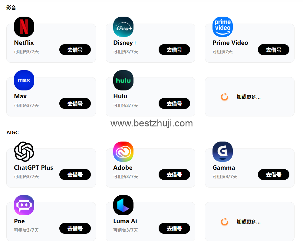 借个号平台产品